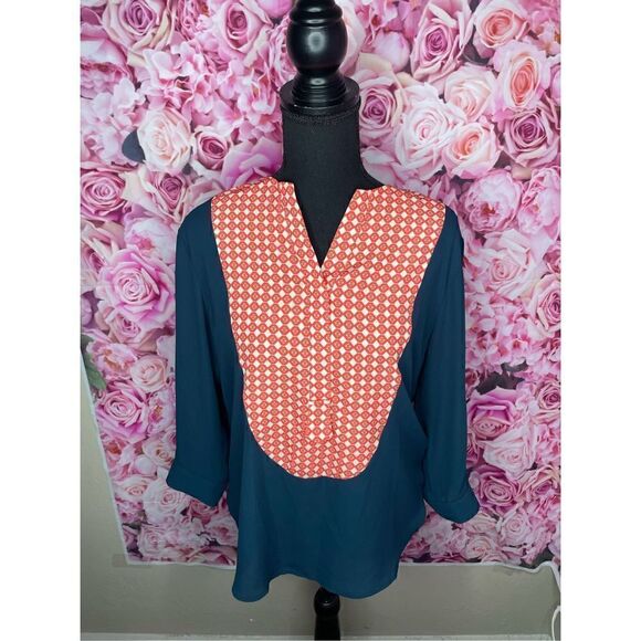 NWOT Collective Concepts Sheer Blouse-SMALL - Picture 1 of 6